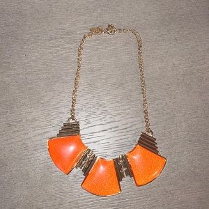 Aldo orange necklace. Great statement piece!